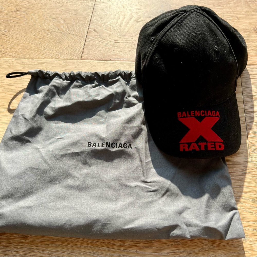 Balenciaga black Xrated dad cap
